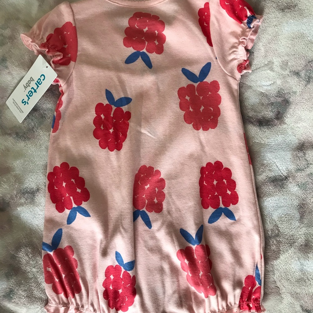 NWT Carter's Raspberry Bubble Romper - Picture 2 of 8
